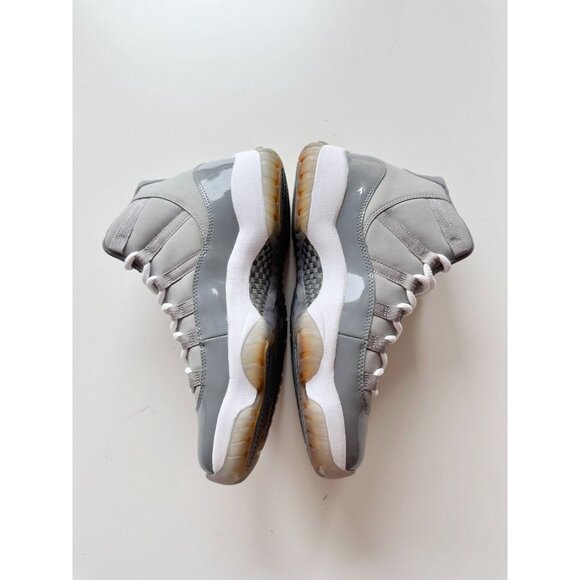 NIB 2010 NIKE Air Jordan 11 Retro Cool Grey Leather Lace Up Sneakers, Size 9 - Picture 10 of 16